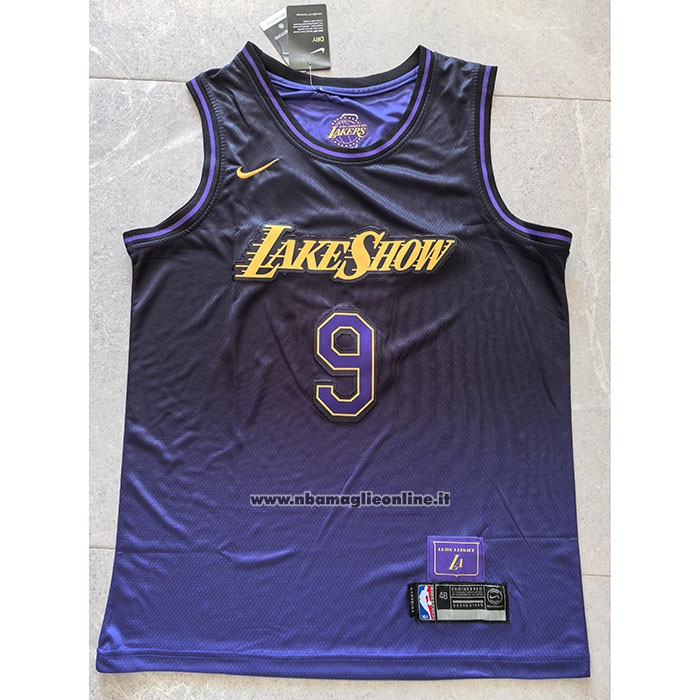 Maglia Los Angeles Lakers James JR. #9 Citta 2024-25 Viola